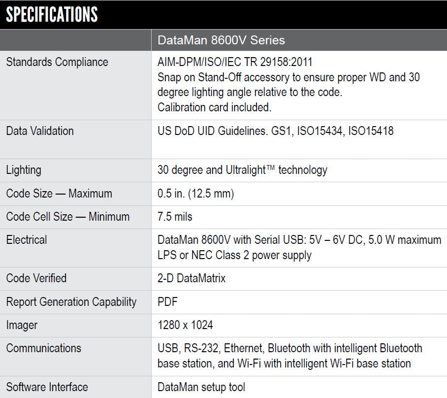 Cognex DM8600V Verifier Verification DPM 2D Validation Dataman DMR-8600V DM8600V