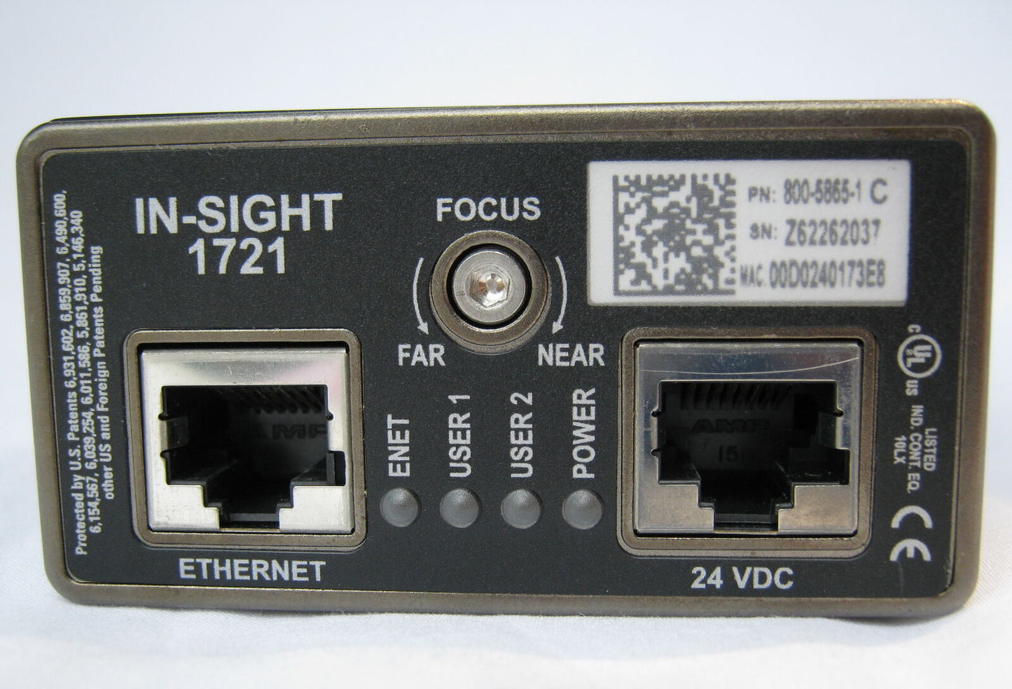 Cognex IS1721 Wafer Reader OCR Camera 1721 In-Sight insight 800-5865-1