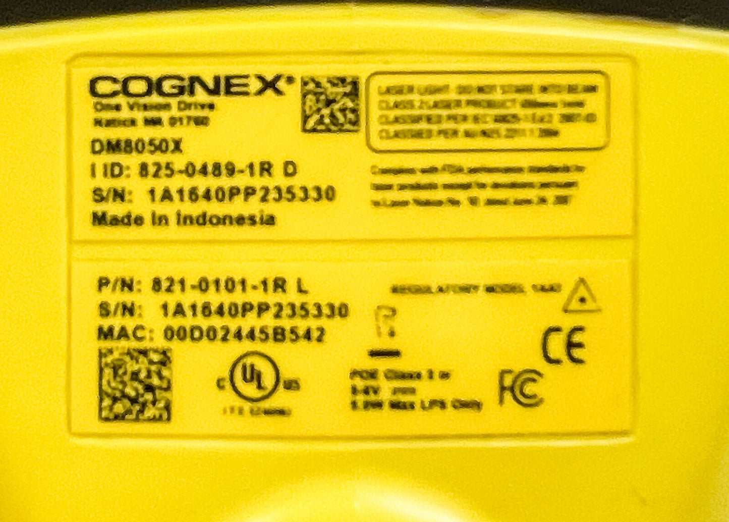 Cognex DM8050X Ethernet Cable Kit Dataman 8050X Barcode & DPM Reader DM8050 POE