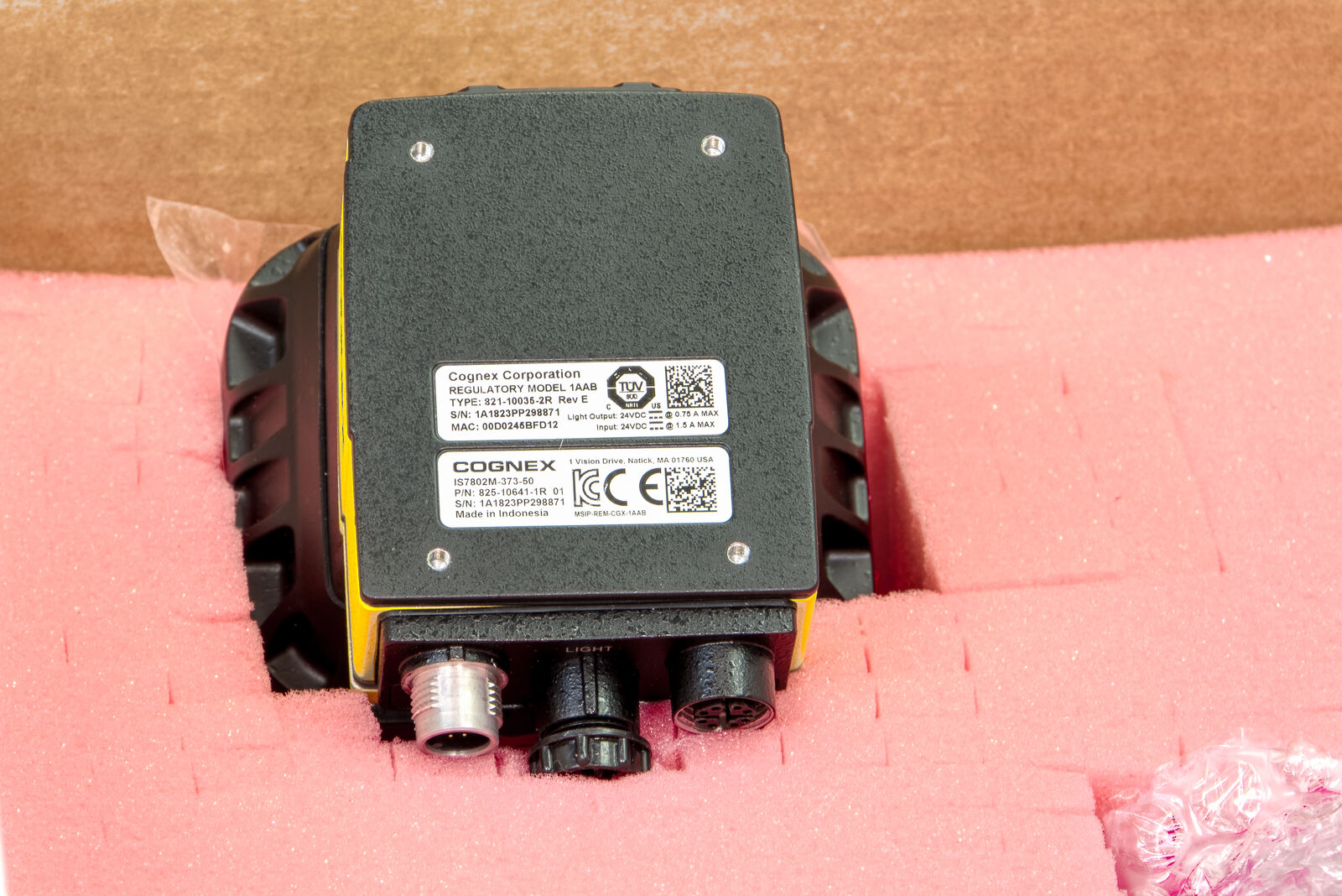 Cognex IS7802M-373-50 accessories product view - Visionex Tech