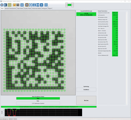 Photo of Cognex DM8072V 2D Barcode Verifier Ethernet & Cable Dataman ISO 29158 AIM-DPM