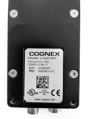 Photo of Cognex IS5403-10 Camera PatMax Enabled In-Sight insight 5403 800-5830-4R A