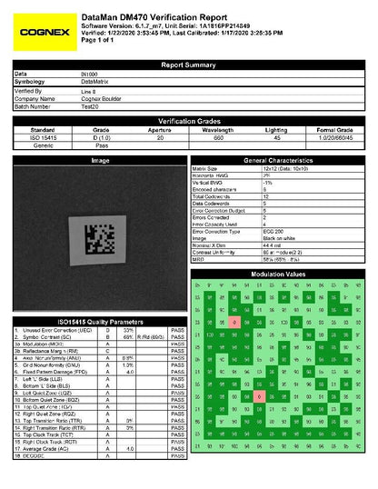 Cognex DM8600V Verifier Verification DPM 2D Validation Dataman DMR-8600V DM8600V