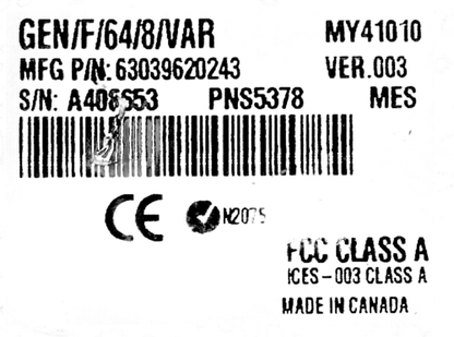 Matrox Genesis VAR Grabber GEN/F/64/8/VAR 570-06 63039620243 Support + Warranty