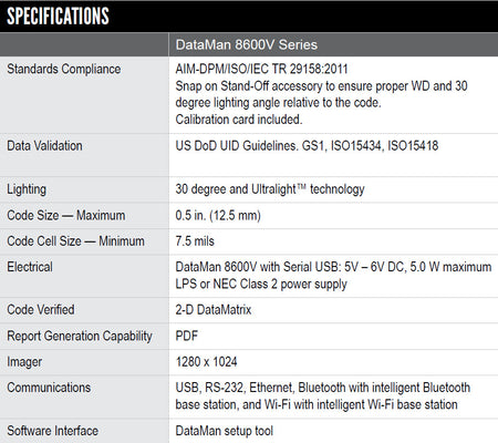 Photo of Cognex DM8600V Verifier Verification DPM 2D Validation Dataman DMR-8600V DM8600V