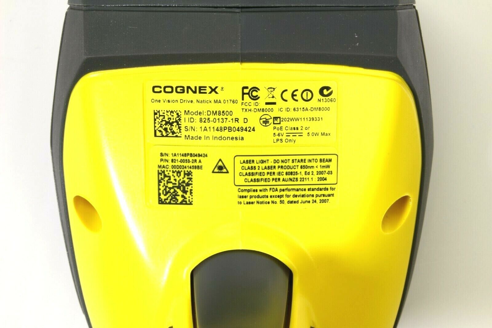 Cognex DM8500 barcode reader product view - Visionex Tech