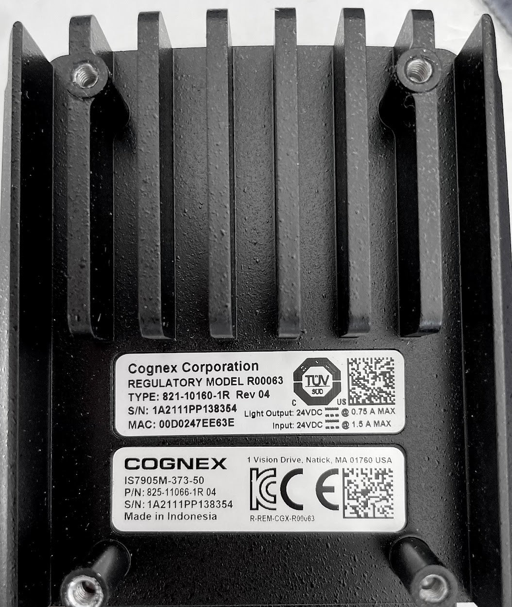 Cognex IS7905 Camera + Cables 7905-373-50 In-Sight insight 7905 IS7905M PatMax REDLINE