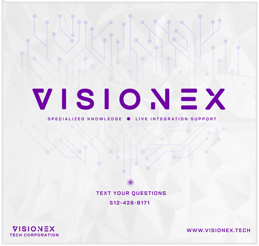 Visionex Tech Contact Info - Email: cristin@visionex.tech - Or text for callback