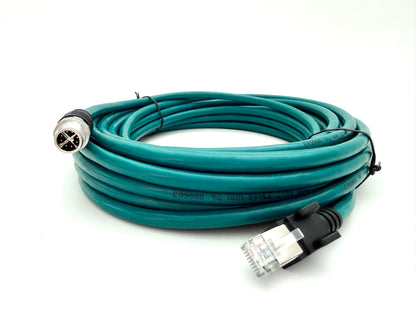 Cognex CCB-84901-2001-10 — X-Coded M12 to RJ45 Ethernet Cable (10 m) — view 3