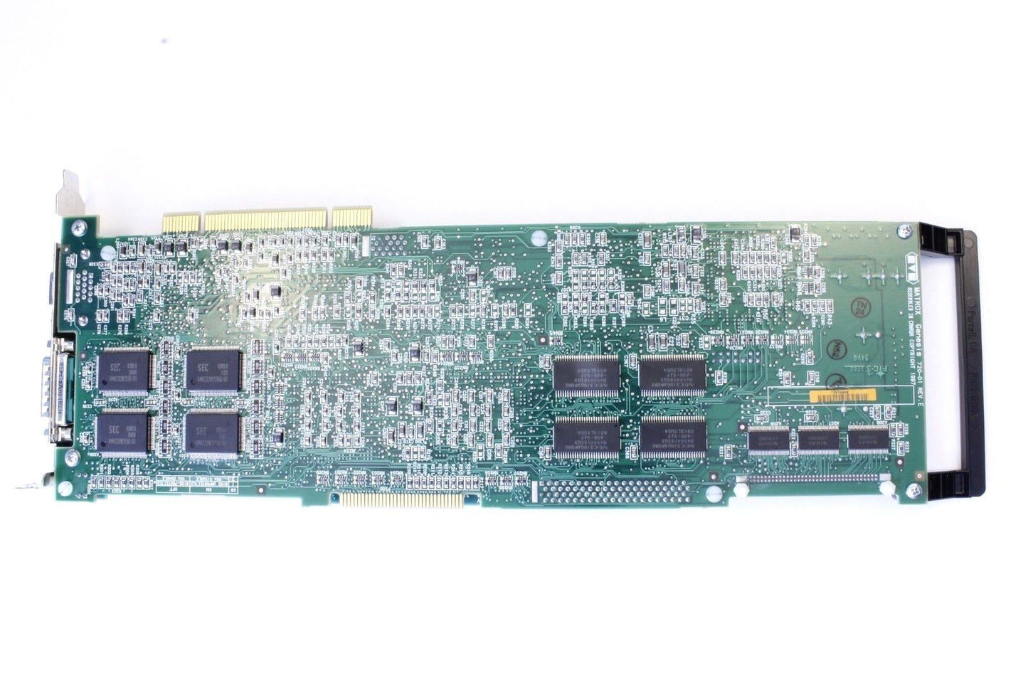 Matrox GENESIS GEN/F/64/8/STD frame grabber angled view - Visionex Tech