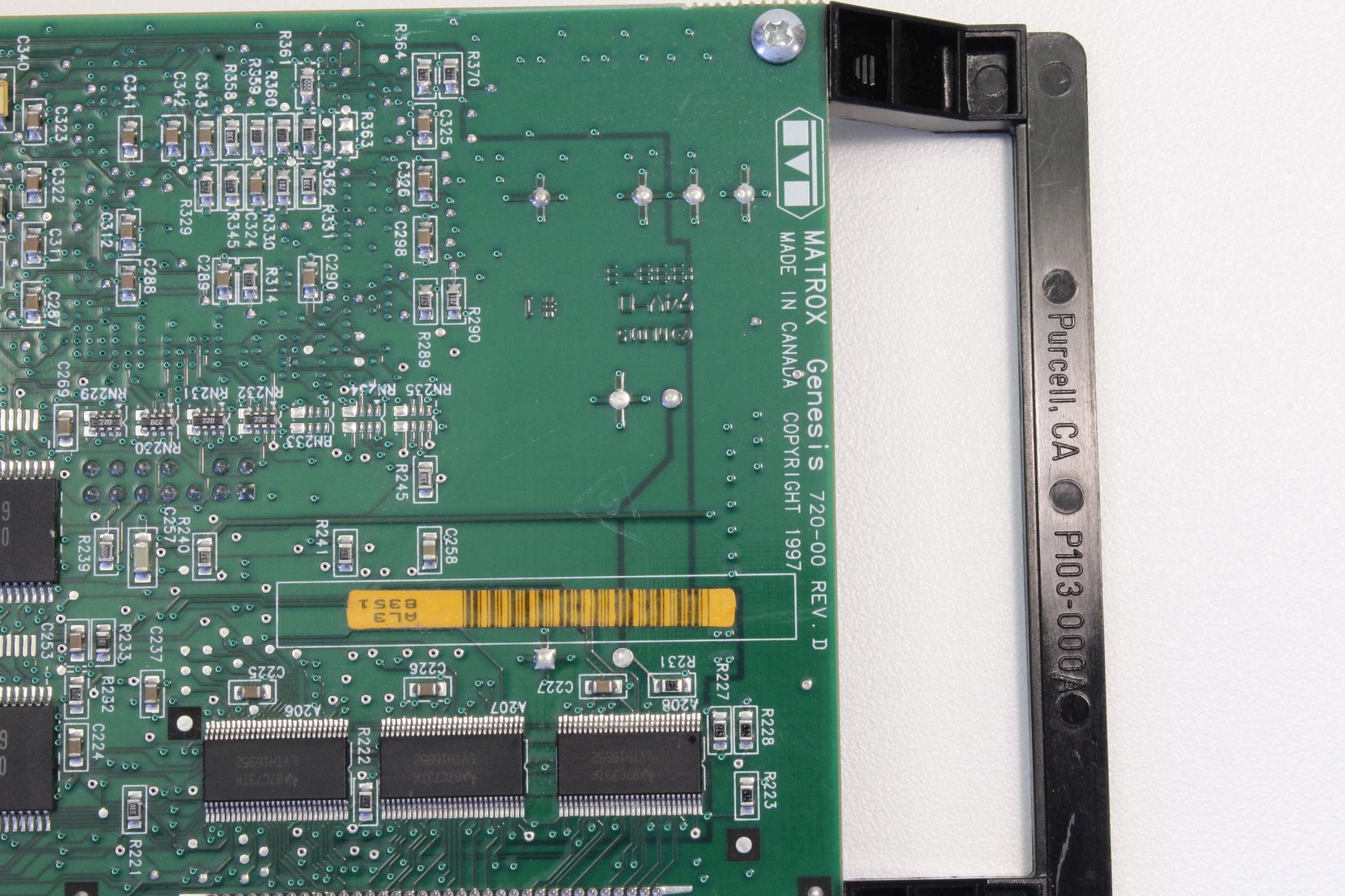 Matrox GENESIS GEN/F/64/8/STD frame grabber product view - Visionex Tech