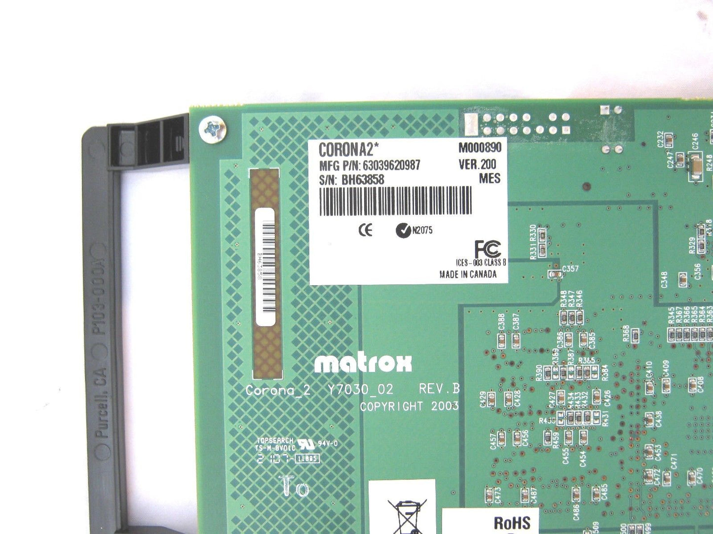 Matrox Corona 2 Frame Grabber 7030-02 Y7030_02